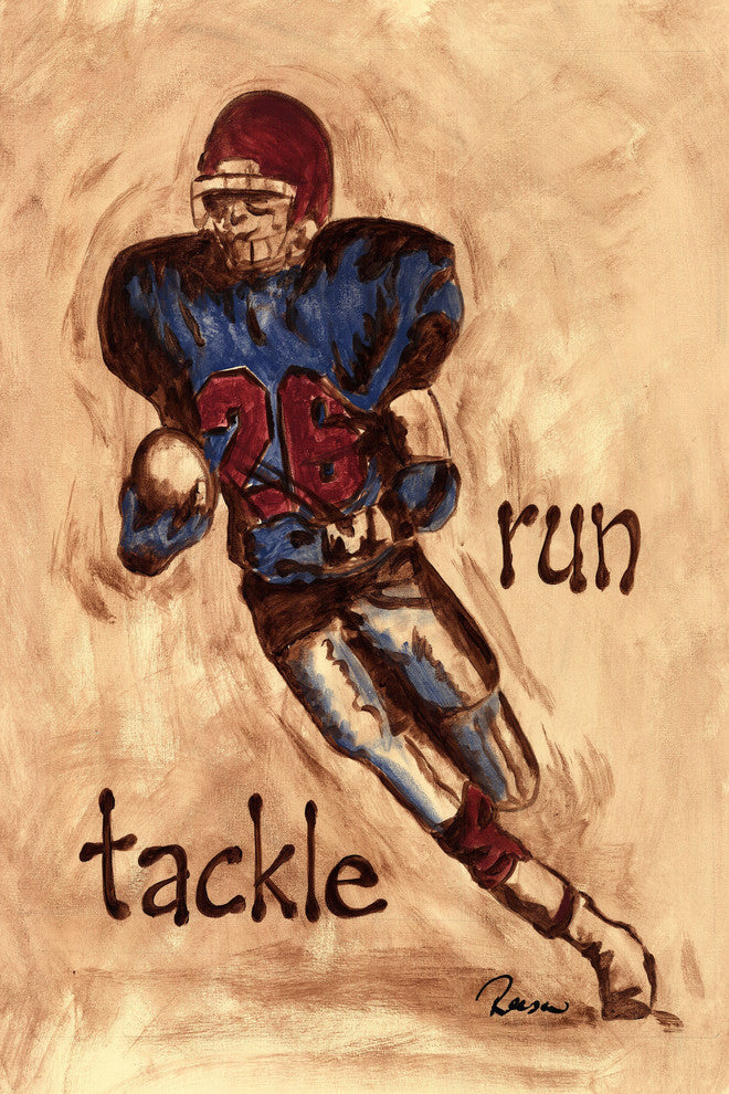 Marmont Hill, "Runner" by Reesa Qualia Painting Print on Wrapped Canvas, 20x30