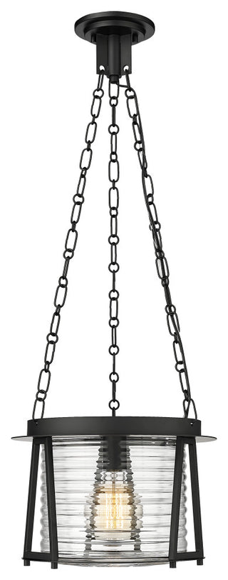 Z-LITE 1-Light Pendant, Matte Black