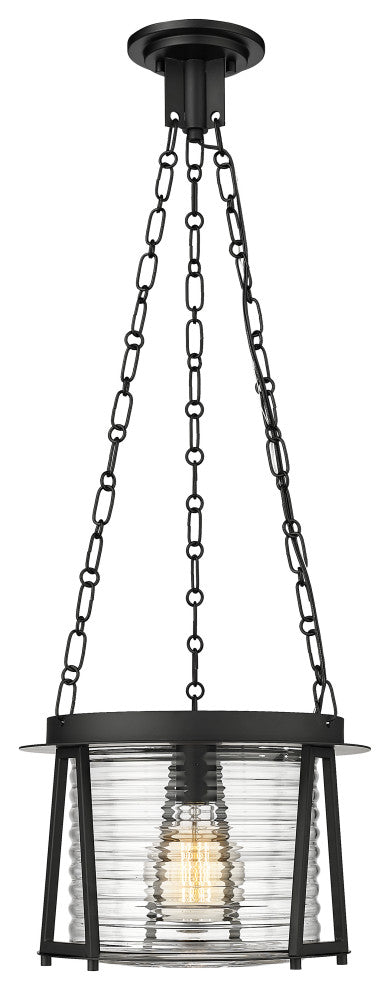 Z-LITE 1-Light Pendant, Matte Black