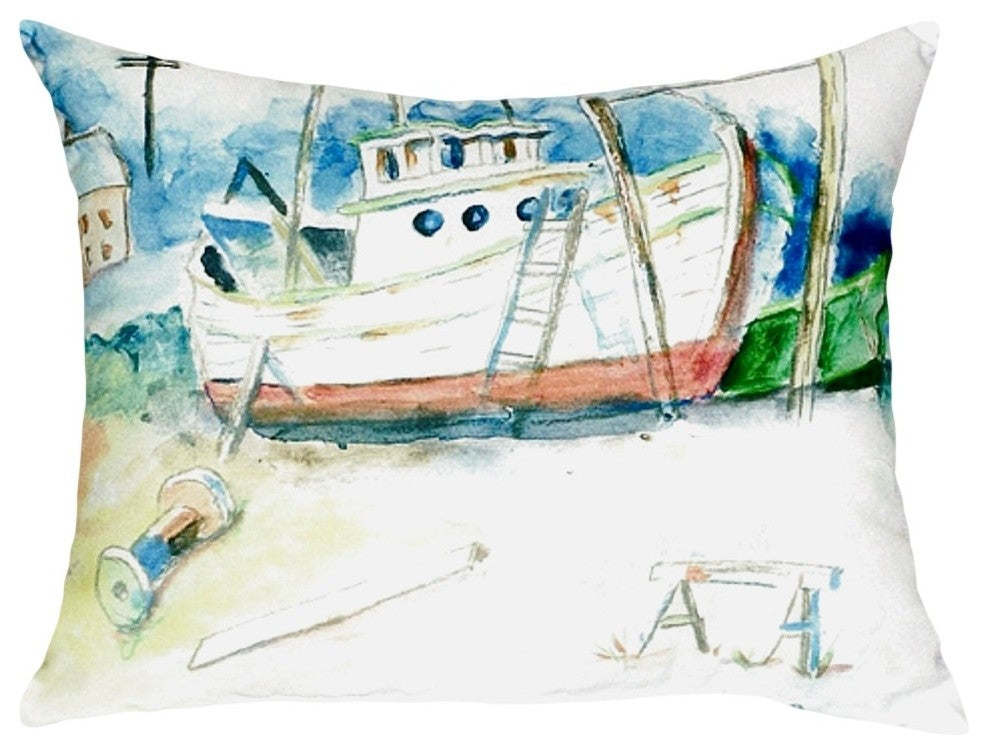 Old Boat No Cord Pillow - Set of Two 16x20
