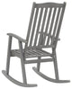 vidaXL Rocking Chair Gray Solid Acacia Wood