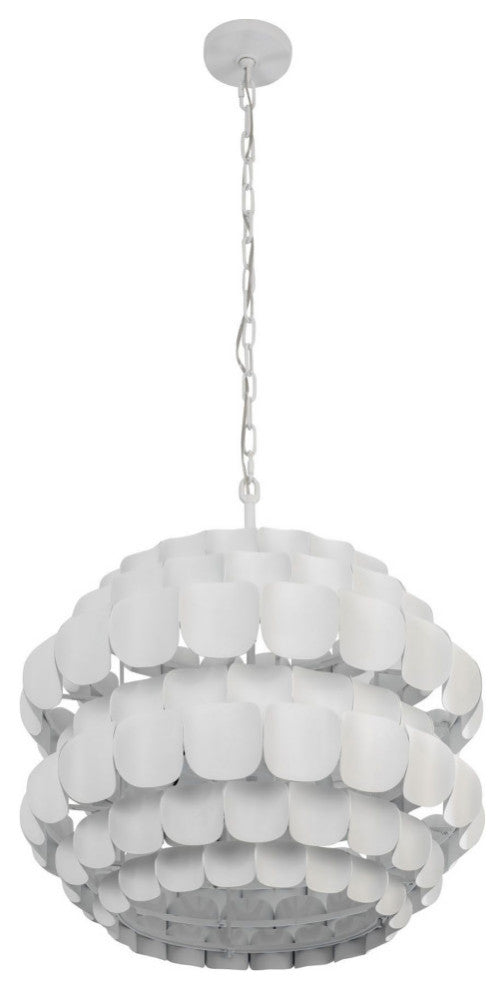Swoon 6-Lt Pendant - Matte White