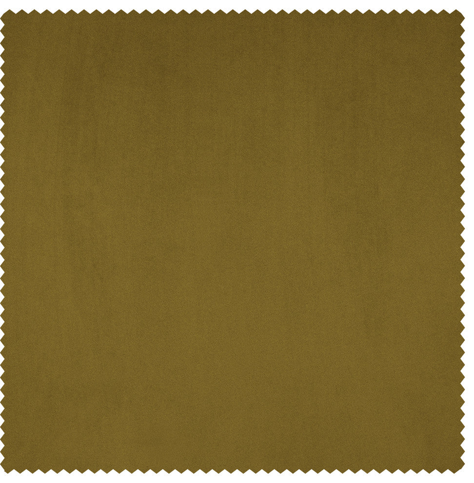 Heritage Plush Velvet Cushion Cover Pair, Peat Green, 18w X 18l