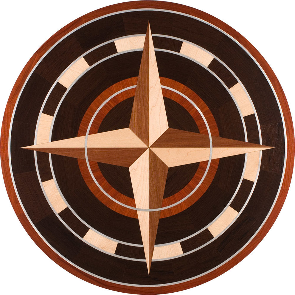 Cape Cod Wood And Metal Medallion, 36" Unfinished, 3/4" Thick