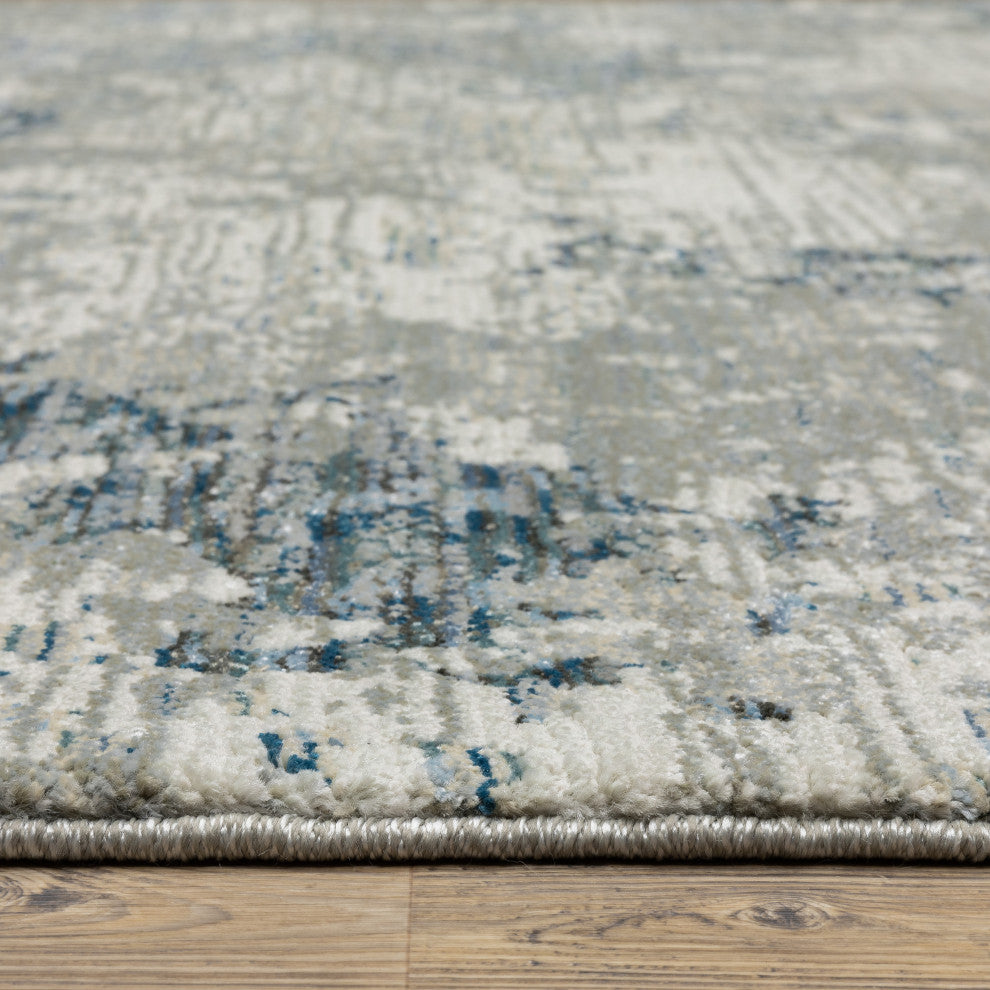 Oriental Weavers Evolution Indoor Rug Grey/ Blue 5'3" X 7'3"
