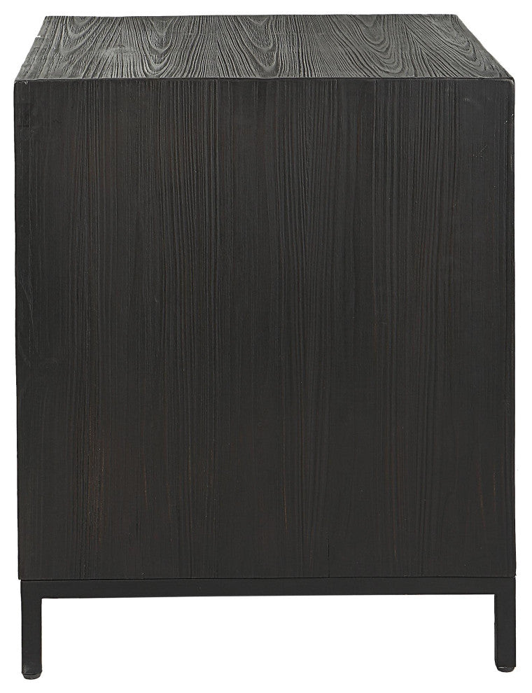 Solid white background, back/side view of the cabinet