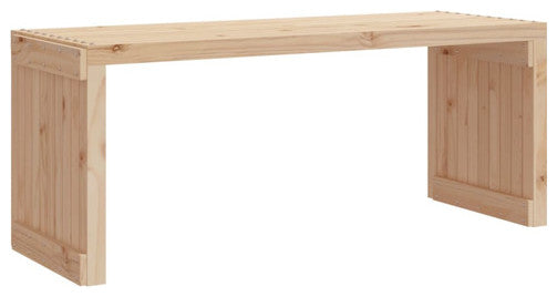vidaXL Patio Bench Extendable Garden Bench Outdoor Seating Solid Wood Pine