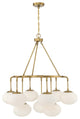 Savoy House Meridian 9-Light Chandelier M10098NB, Natural Brass