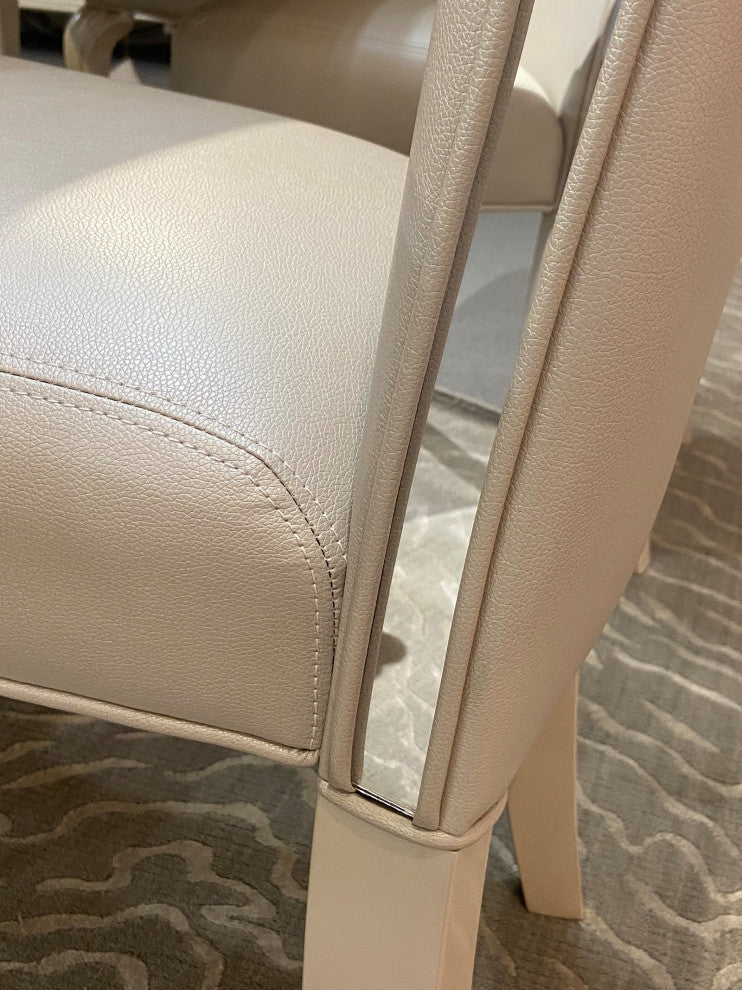 Hollywood Loft Dining Side Chair, Set of 2, Pearl