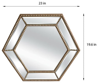 Burlington Beaded Hexagonal Mirror
