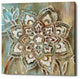 "Henna II Blue" Giclee Canvas Wall Art, 26"x26"