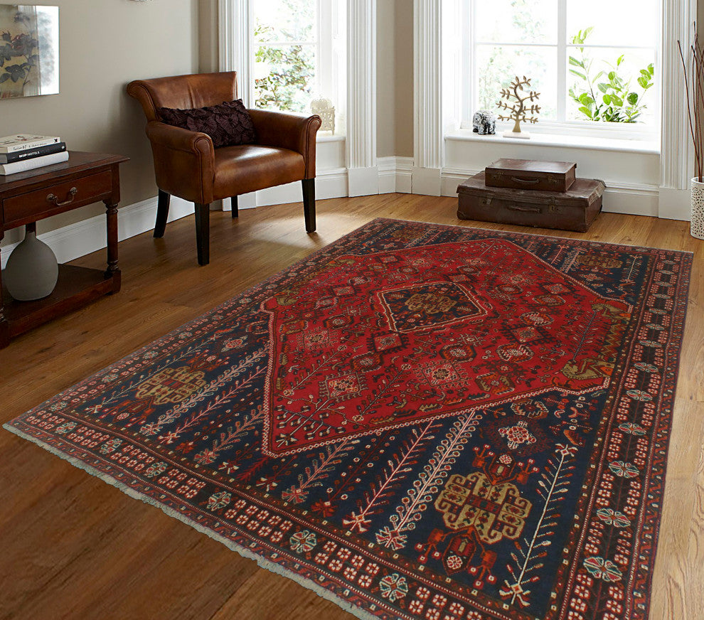 Fine Vintage Distressed Berk Red Rug