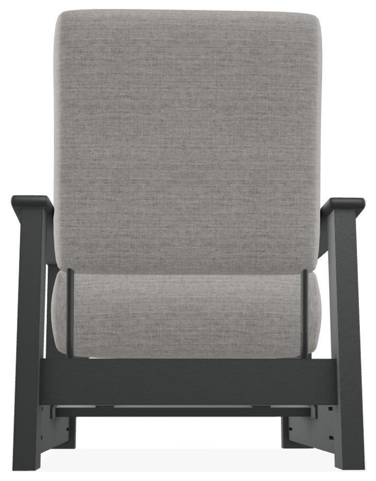 Leeward Deep Seat Outdoor Armchair with Hidden Motion, Rain Graystone/Graphite