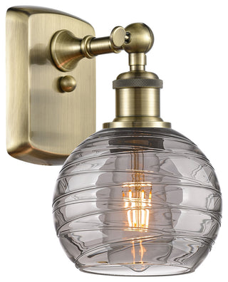 Innovations Deco Swirl 1-Light 6" Sconce Antique Brass