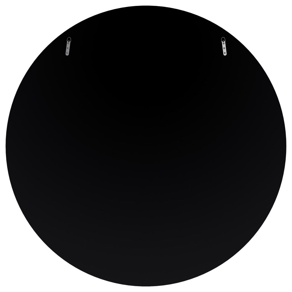 Bailey All-glass round mirror