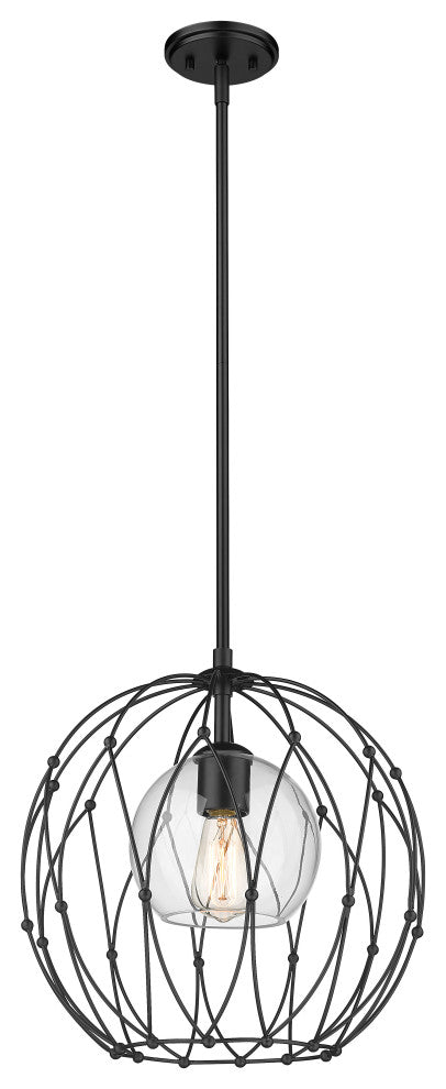 Zlite 1940P16-MB 1-Light Pendant, Clear
