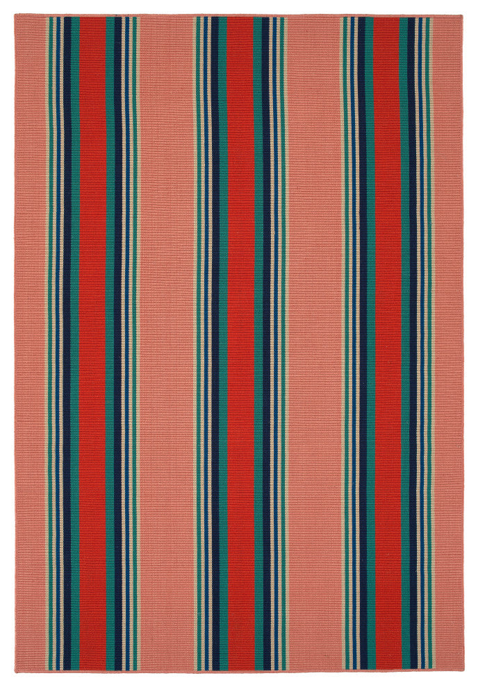 Voavah Salmon 4' x 6' Rectangle Area Rug