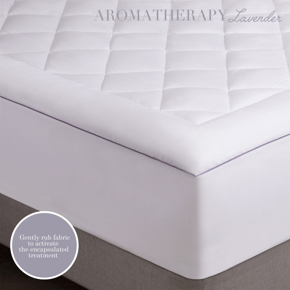 Lavender Aroma Infusion Mattress Pad, Cal King