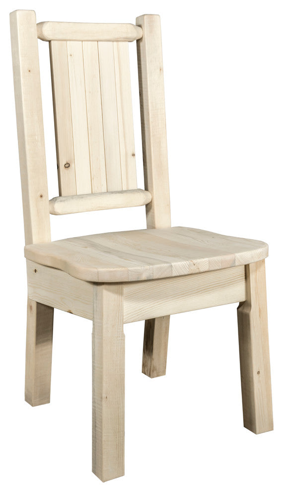 Homestead Collection Side Chair, Bear Design, Ready to Finish