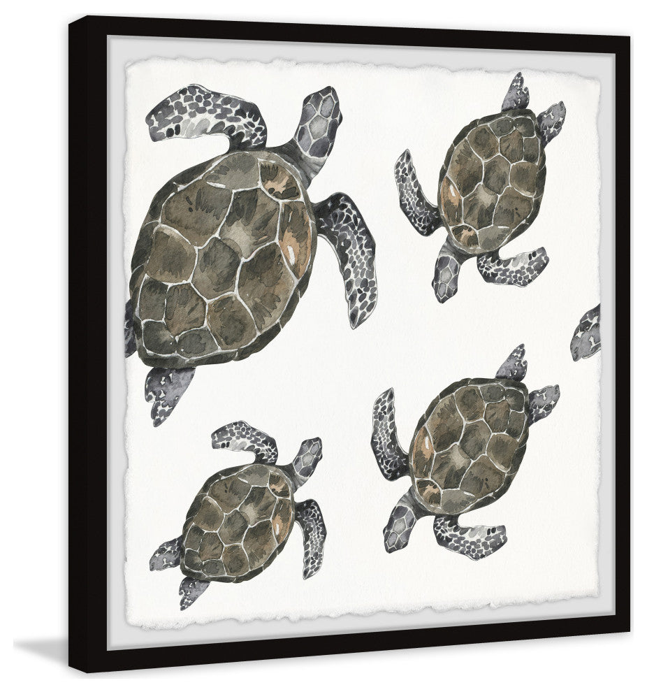 "Come Out of Your Shell" Framed Painting Print, 24x24