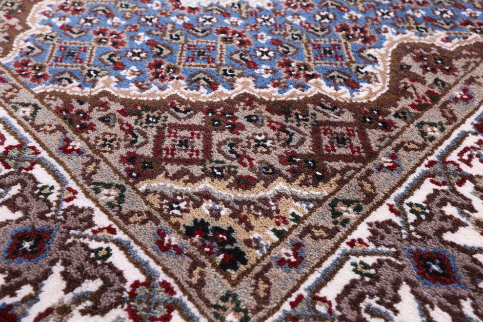 Runner Wool and Silk Hand-Knotted Persian Tabriz Rug 2' 9" X 29' 7" Q8944