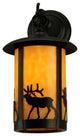 8W Fulton Elk Hanging Wall Sconce