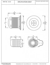 Junior Basket Style Bar Strainer, Polished Brass
