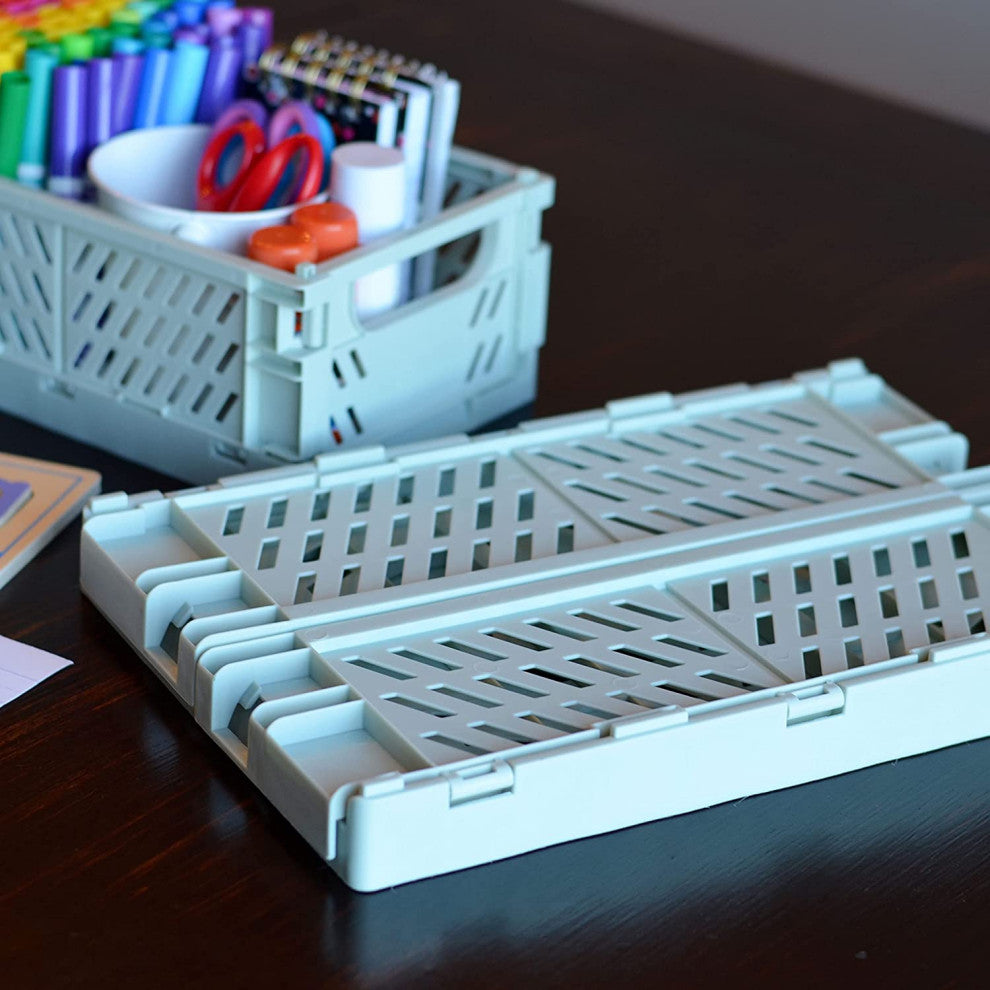 2 Piece Mini-Foldable Crate Set