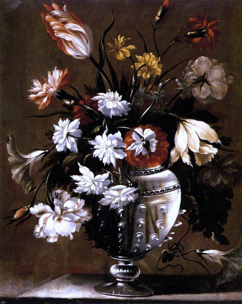 Diego Valentin Diaz Vase of Flowers, 20"x25" Wall Decal Print