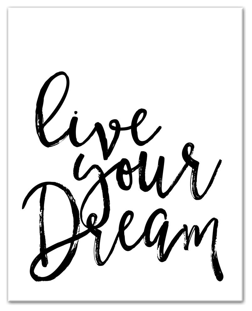 Live Your Dream 16x20 Canvas Wall Art