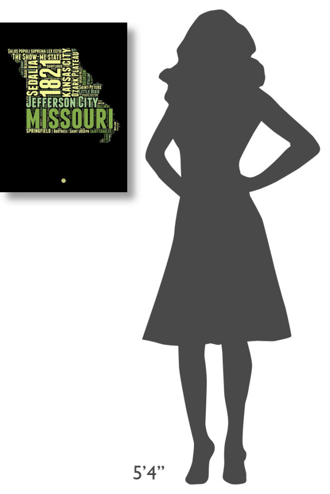 "Missouri Word Cloud 1" Fine Art Print