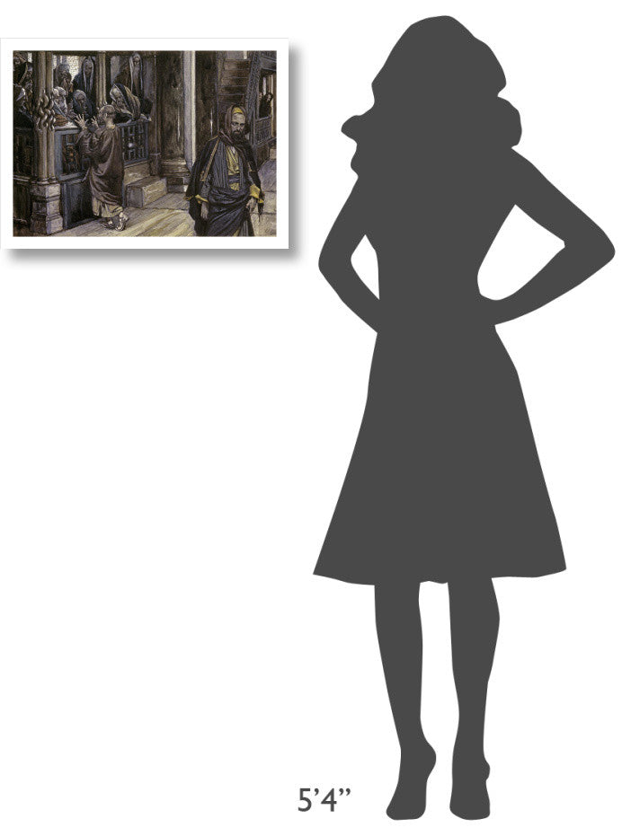"Judas Goes To The High Priests" Digital Paper Print by James Tissot, 24"x18"