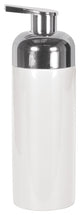 White Non-Slip Porcelain Bathroom Accessories Set, Short Soap Dispenser