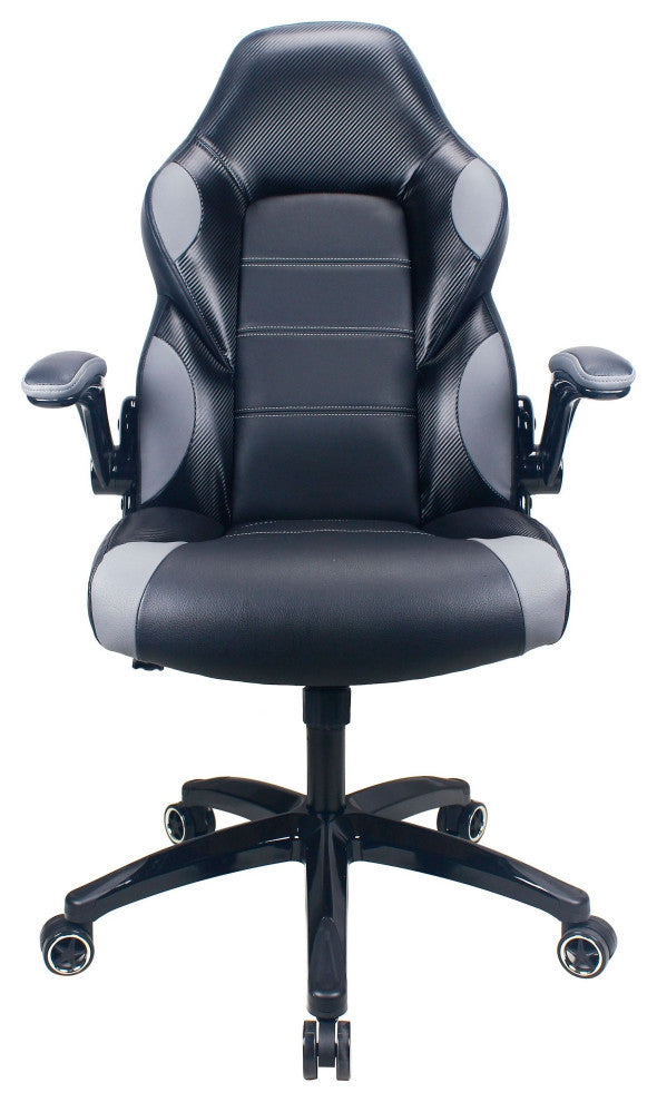 Playr Faux Leather Ergonomic Gaming Chair, Raynor Gaming, Gray