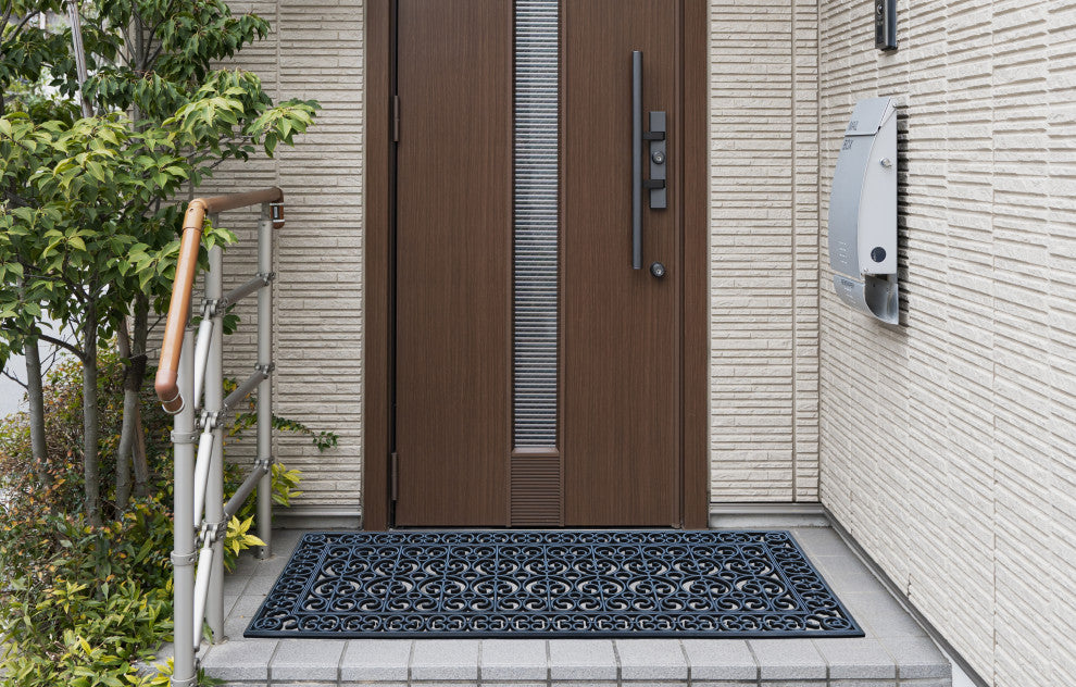 Rubber Grill Matching Doormat Set, Patio/Garage, Heavy Duty, 3-Piece Set
