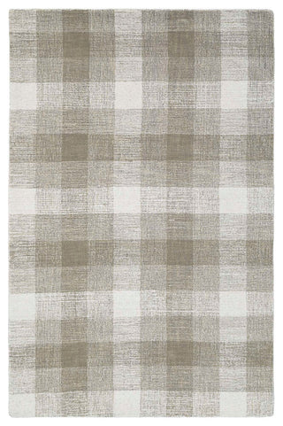 Jaipur Plaid Area Rug, Gray, 5'x8'