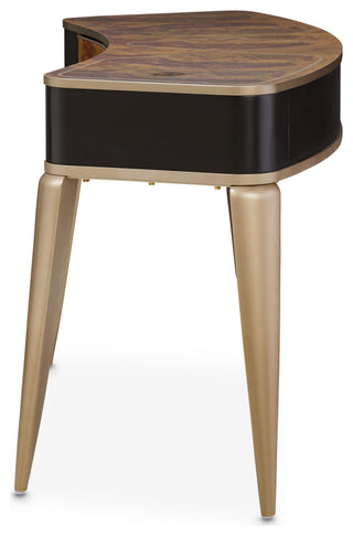 Malibu Crest Vanity/Writing Desk - Crotch Mahogany