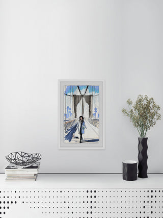 "Bridge Runway" Framed Painting Print, 24"x36"