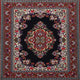 Ahgly Company Indoor Square Traditional Area Rugs, 4' Square