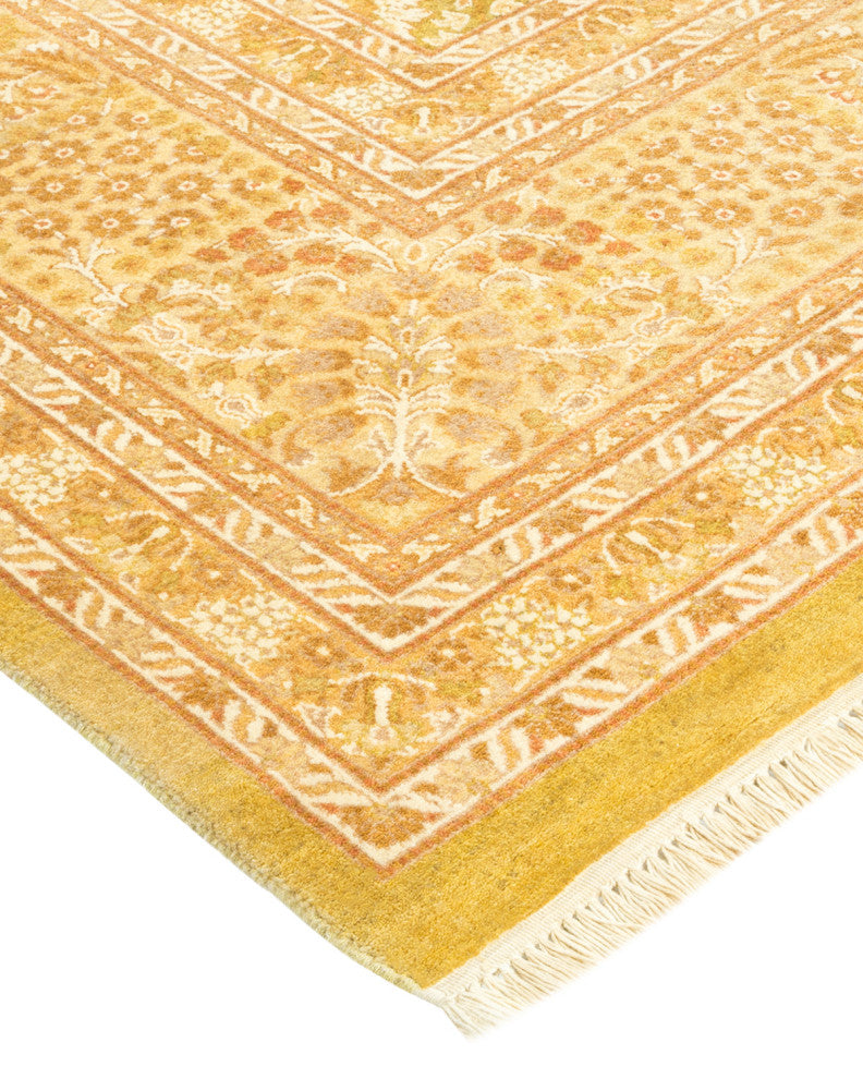 Mogul, One-of-a-Kind Hand-Knotted Area Rug Green, 9'2"x15'8"