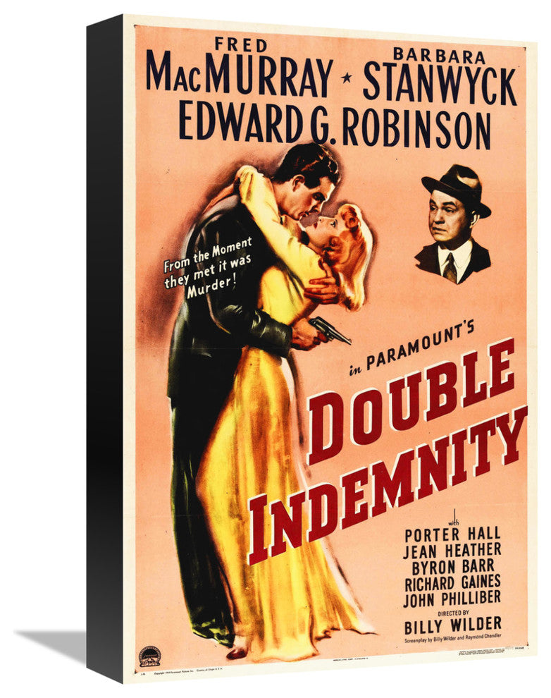 "Double Indemnity" Stretched Canvas Giclee by Hollywood Photo Archive, 11x16"