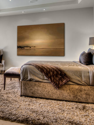 "Gentle Coastal Sunrise" Painting Print on Canvas