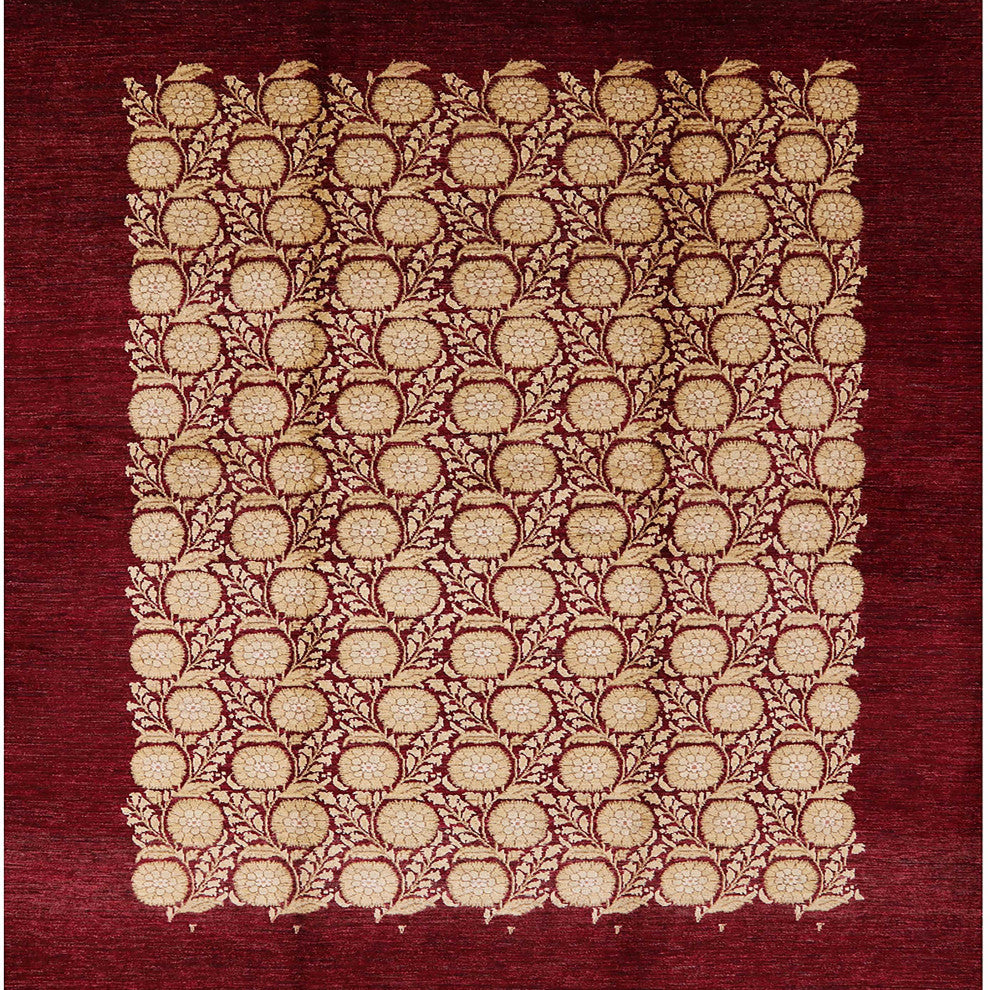 Ahgly Company Indoor Square Mid-Century Modern Area Rugs, 4' Square