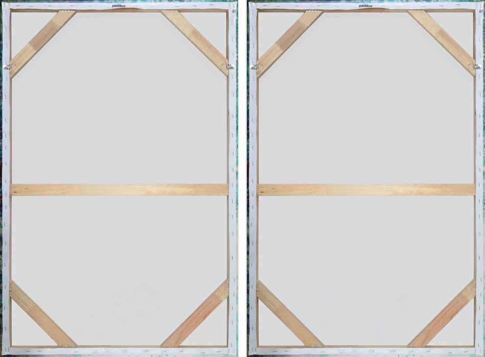 Dusky Autumn Lake Diptych, 48"x36"