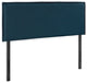 Camille Full Upholstered Fabric Headboard, Azure