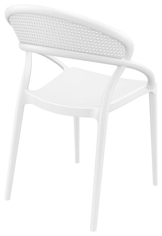SunSet Dining Chair, White, Set of 2