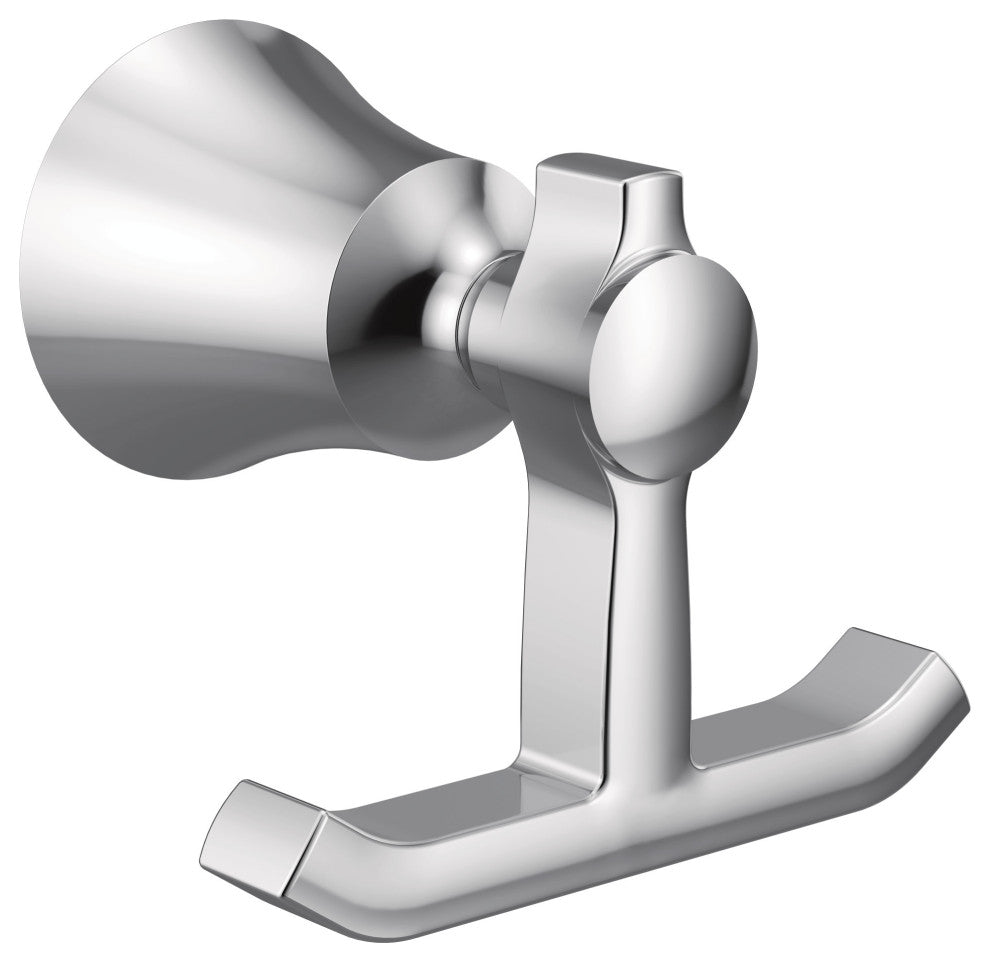 Moen YB0303 Flara Double Robe Hook - Chrome