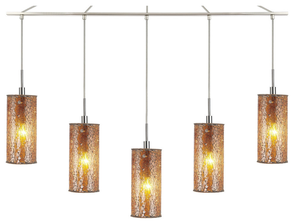 Woodbridge Lighting Tube 5-Light Linear Pendant