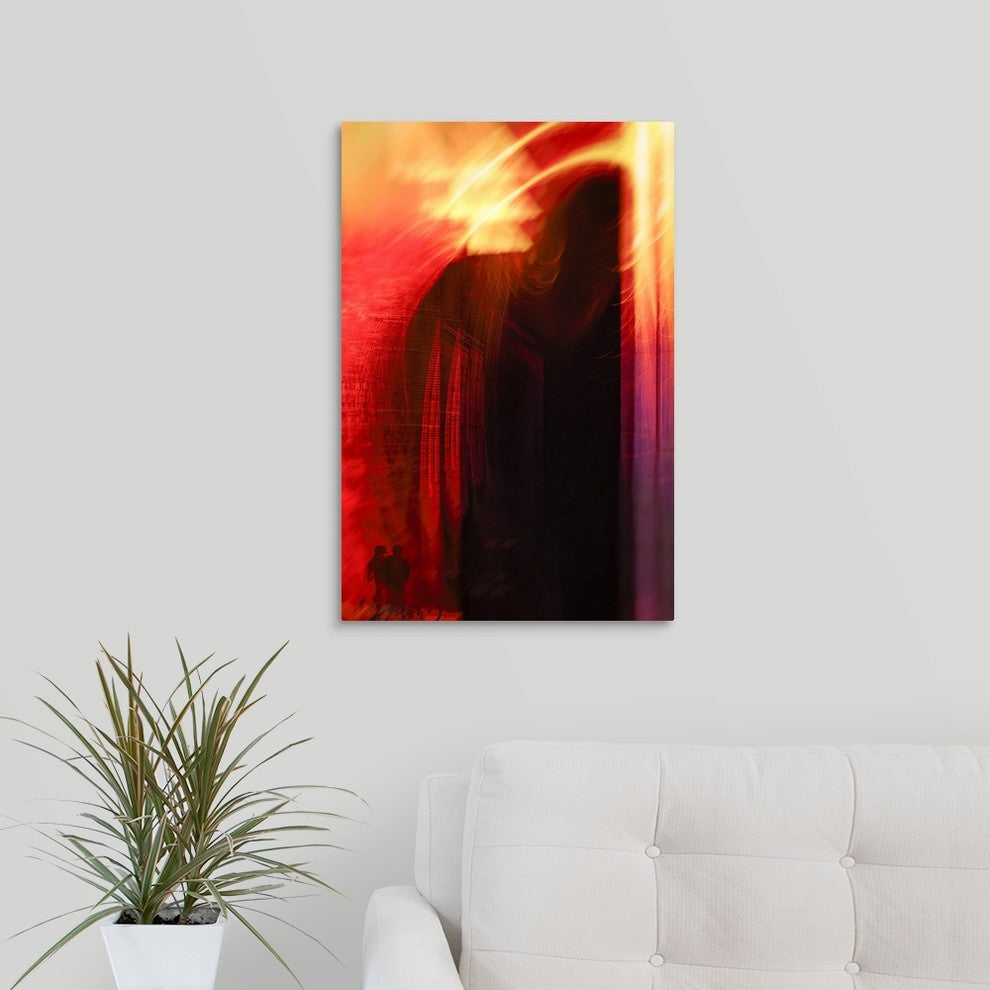 "Hudson River Sunset" Wrapped Canvas Art Print, 16"x24"x1.5"
