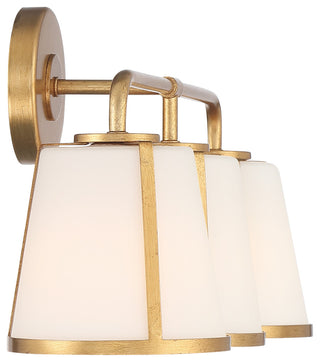 Crystorama FUL-913-GA Fulton 3-Light Antique Gold Bathroom Vanity